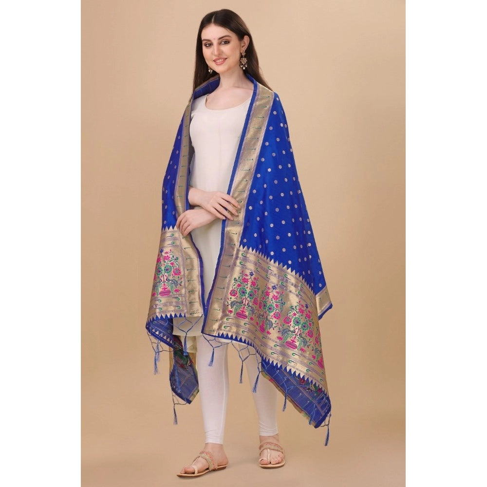 Adorable Women's Silk Pure Zari weaving Duppatta