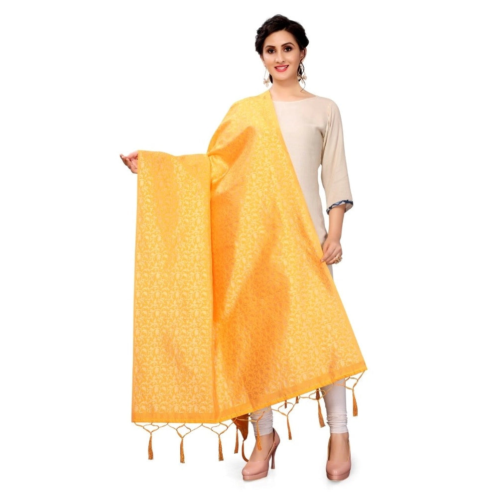 Pretty Women's Silk Pure weaving Work Duppatta