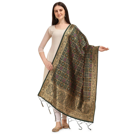 Pretty Women's Silk Pure weaving Work Duppatta