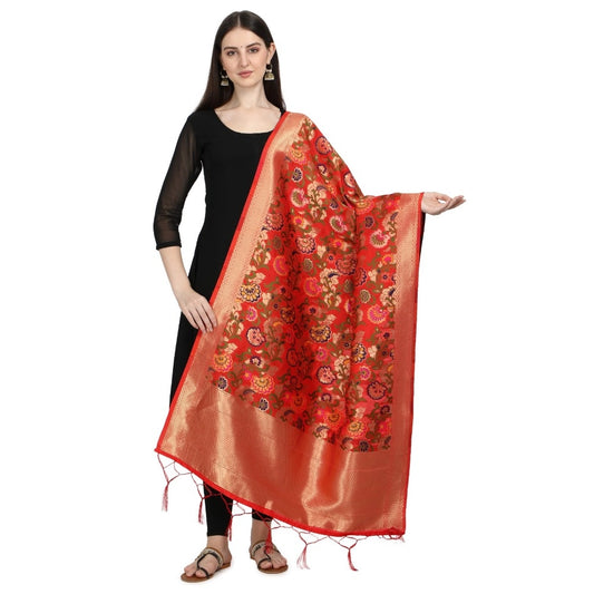 Sensational Women's Silk Pure Zari weaving Duppatta