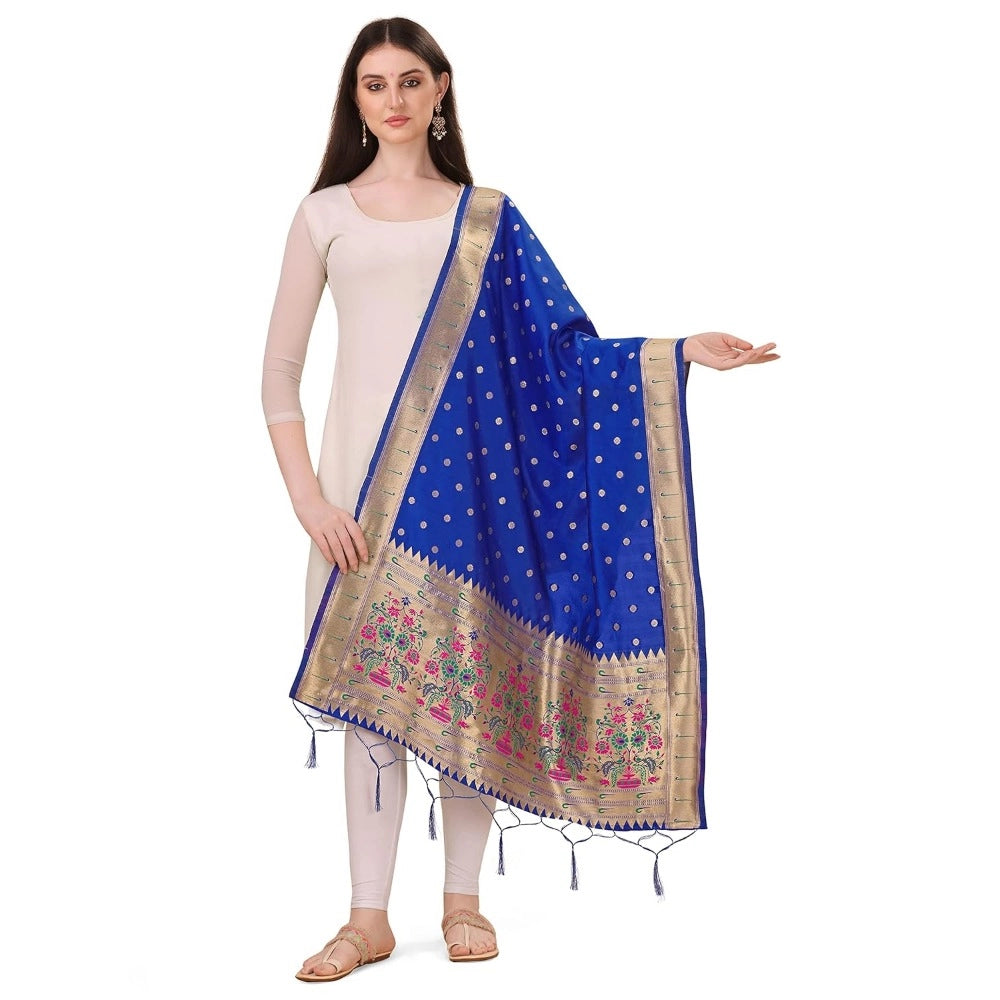 Adorable Women's Silk Pure Zari weaving Duppatta