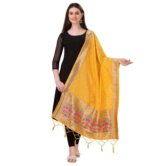 Sensational Women's Silk Pure Zari weaving Duppatta