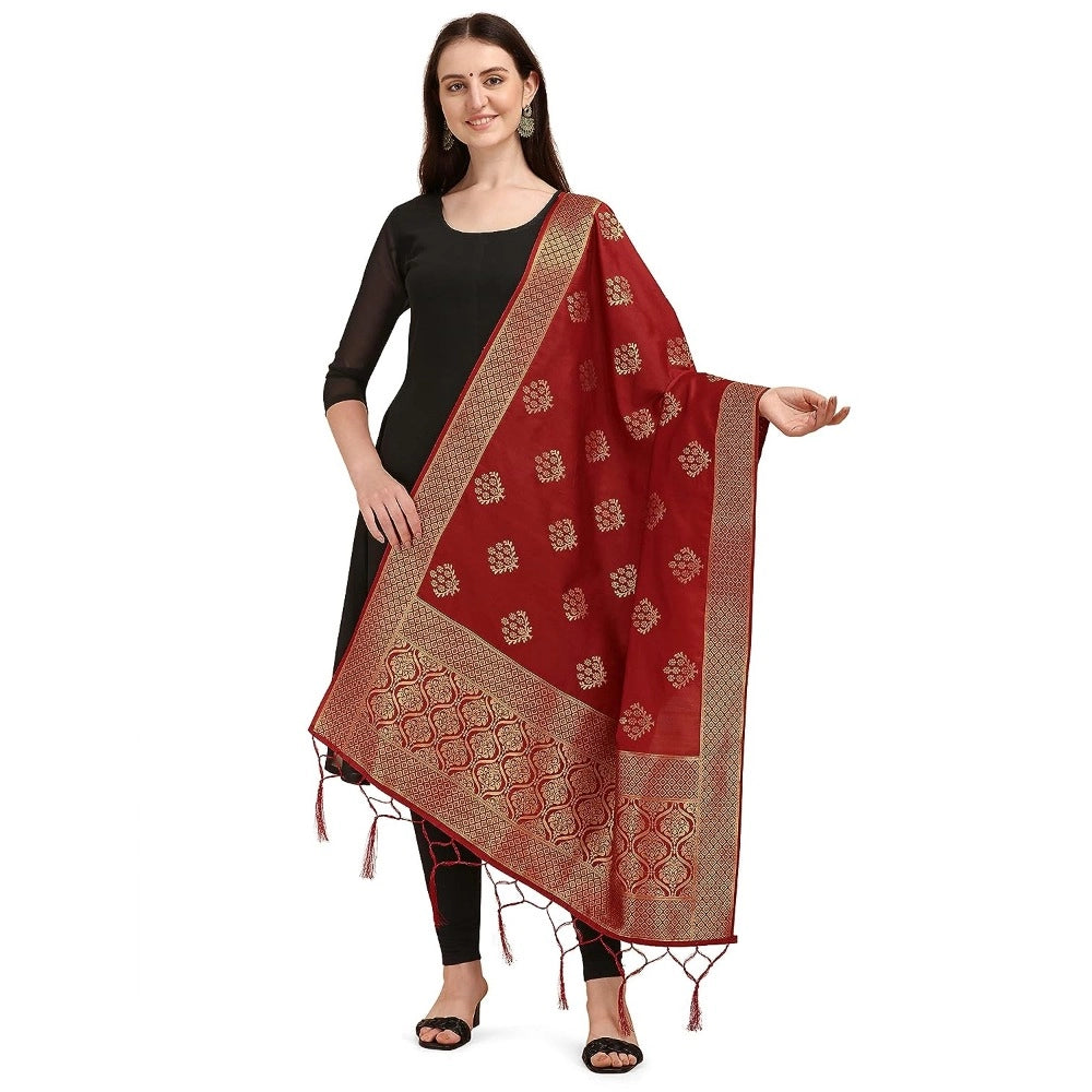 Stylish Women's Silk Pure Zari weaving Duppatta