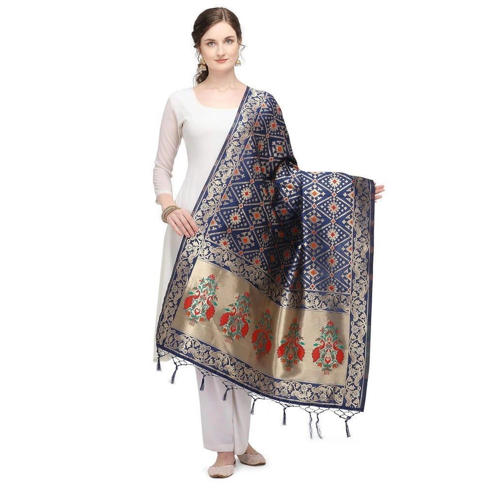 Stylish Women's Silk Pure Zari weaving Duppatta