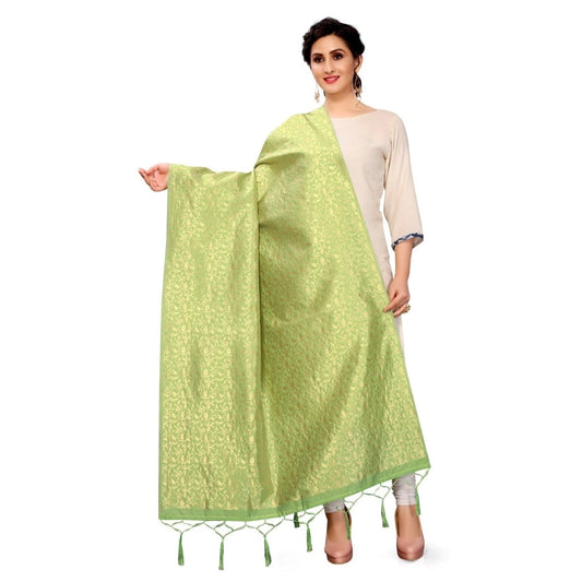 Pretty Women's Silk Pure weaving Work Duppatta