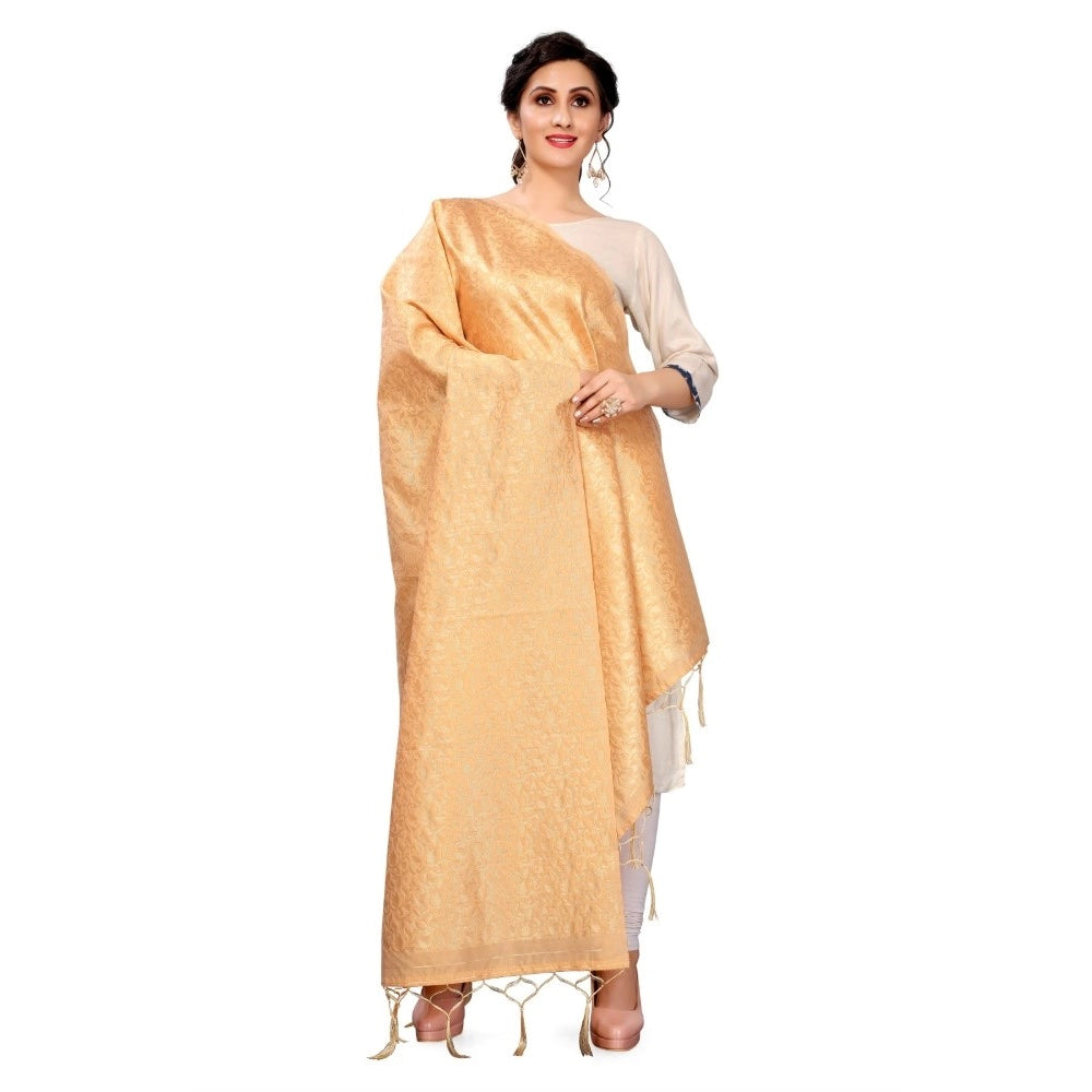 Pretty Women's Silk Pure weaving Work Duppatta