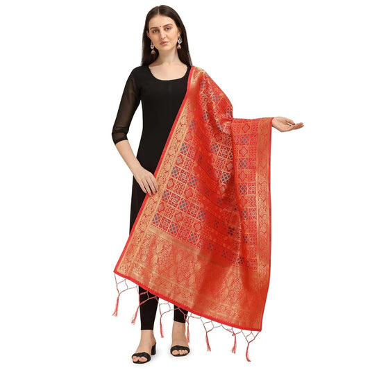 Adorable Women's Silk Pure weaving Work Duppatta