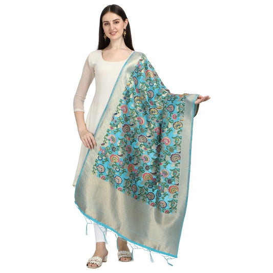 Stylish Women's Silk Pure Zari weaving Duppatta