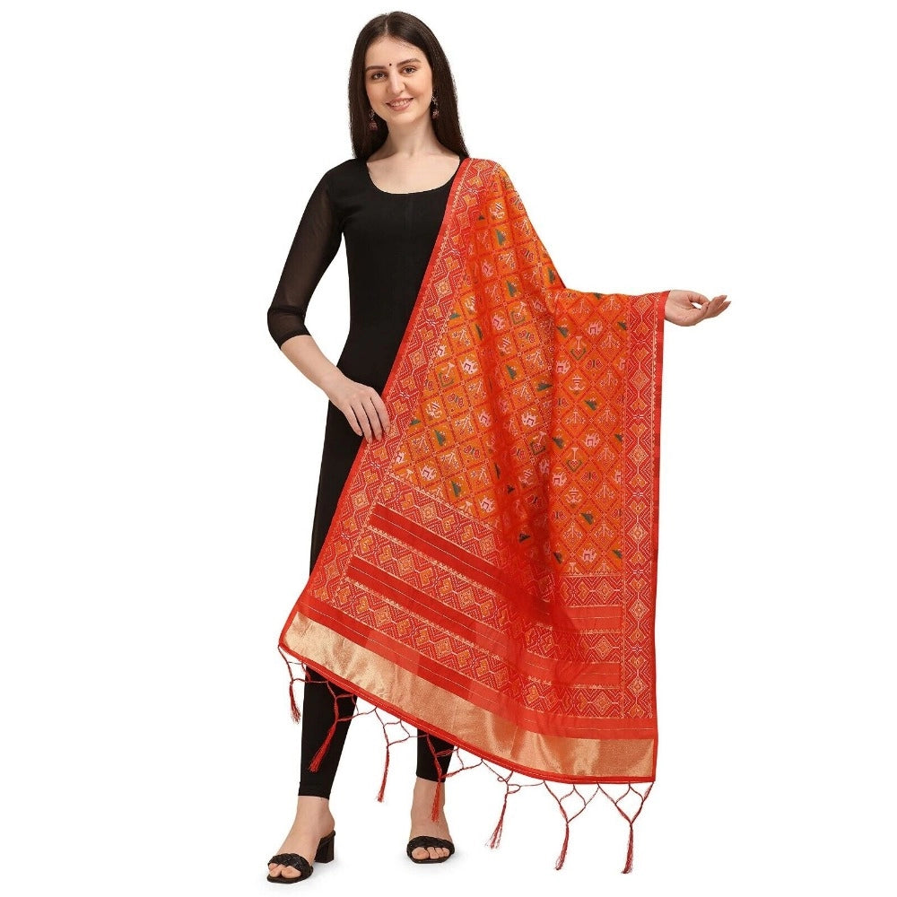 Sensational Women's Silk Pure Zari weaving Duppatta