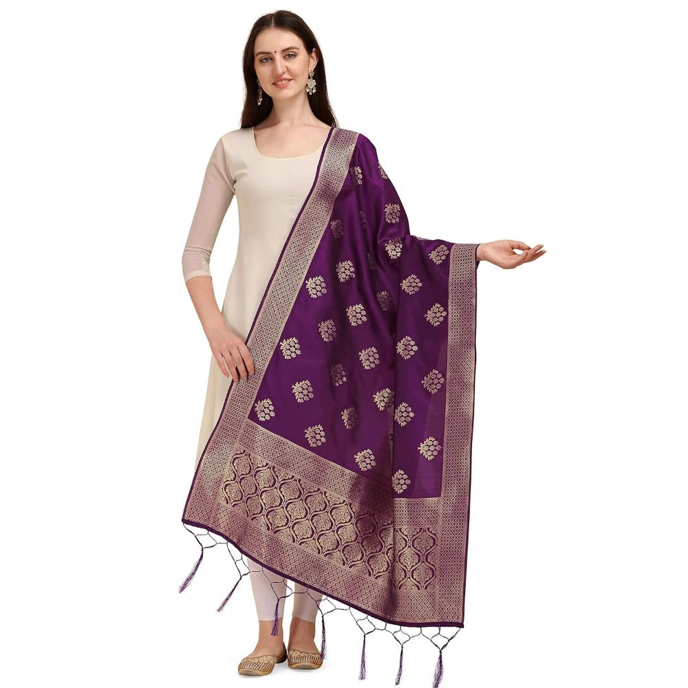 Sensational Women's Silk Pure Zari weaving Duppatta