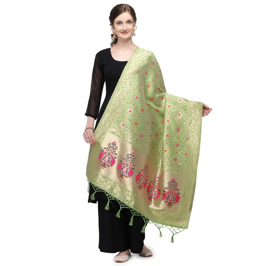 Stylish Women's Silk Pure Zari weaving Duppatta