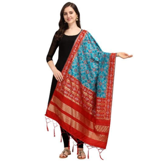 Pretty Women's Silk Pure weaving Work Duppatta