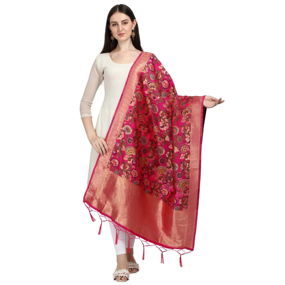 Sensational Women's Silk Pure Zari weaving Duppatta