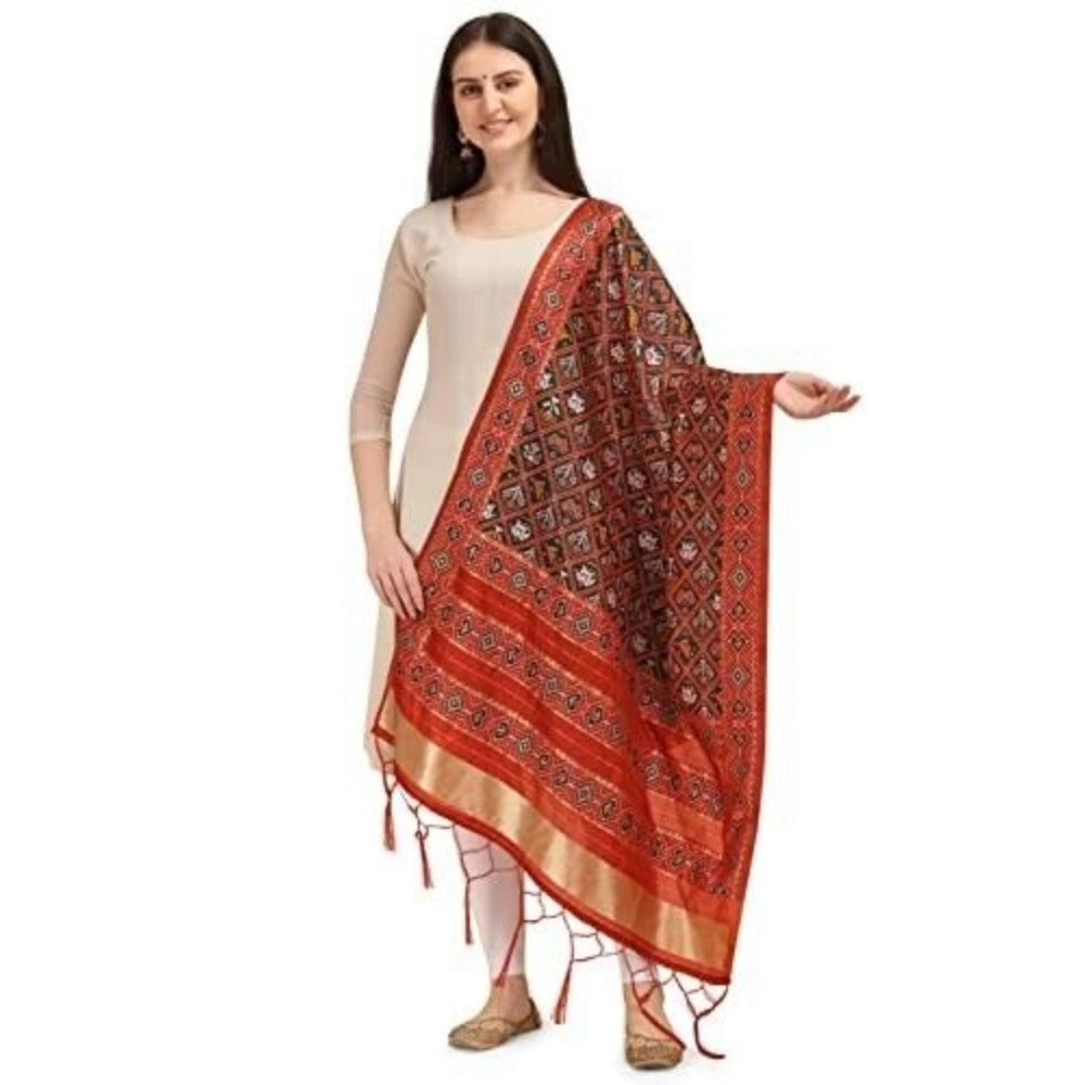 Adorable Women's Silk Pure Zari weaving Duppatta