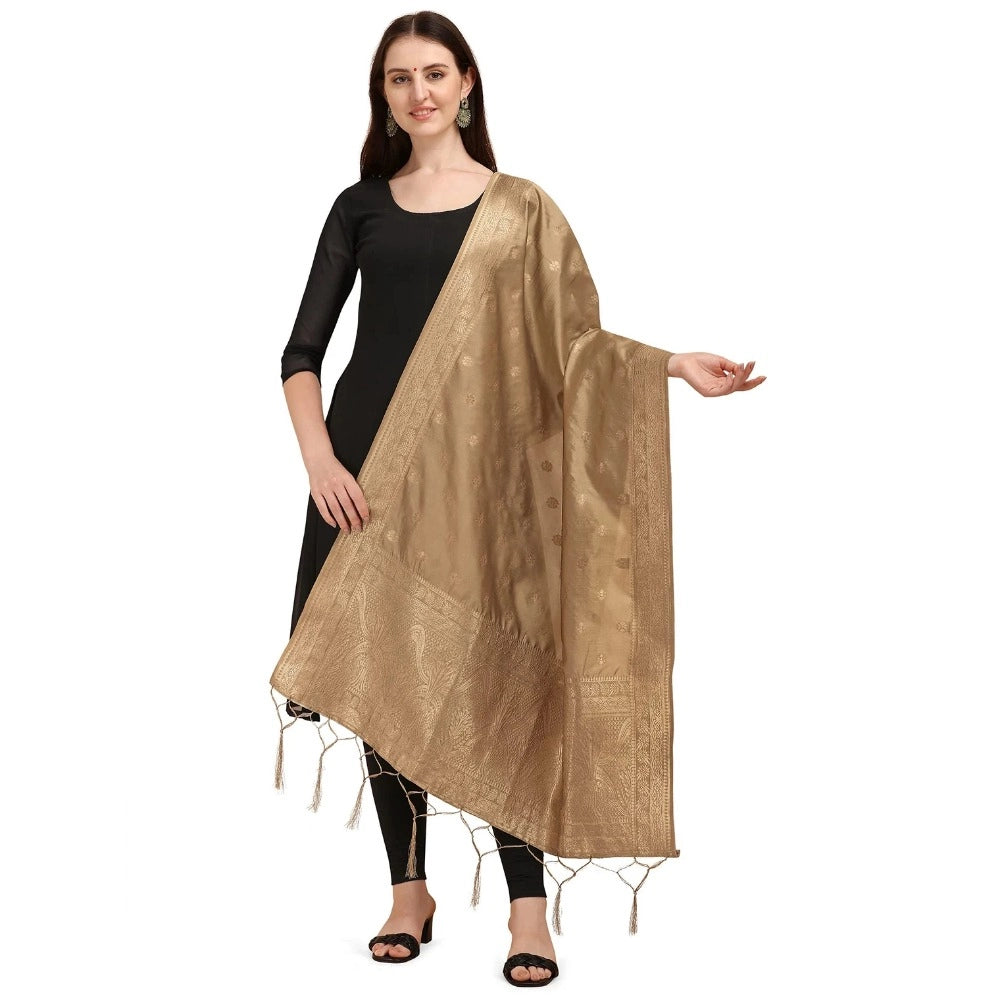 Adorable Women's Silk Pure Zari weaving Duppatta