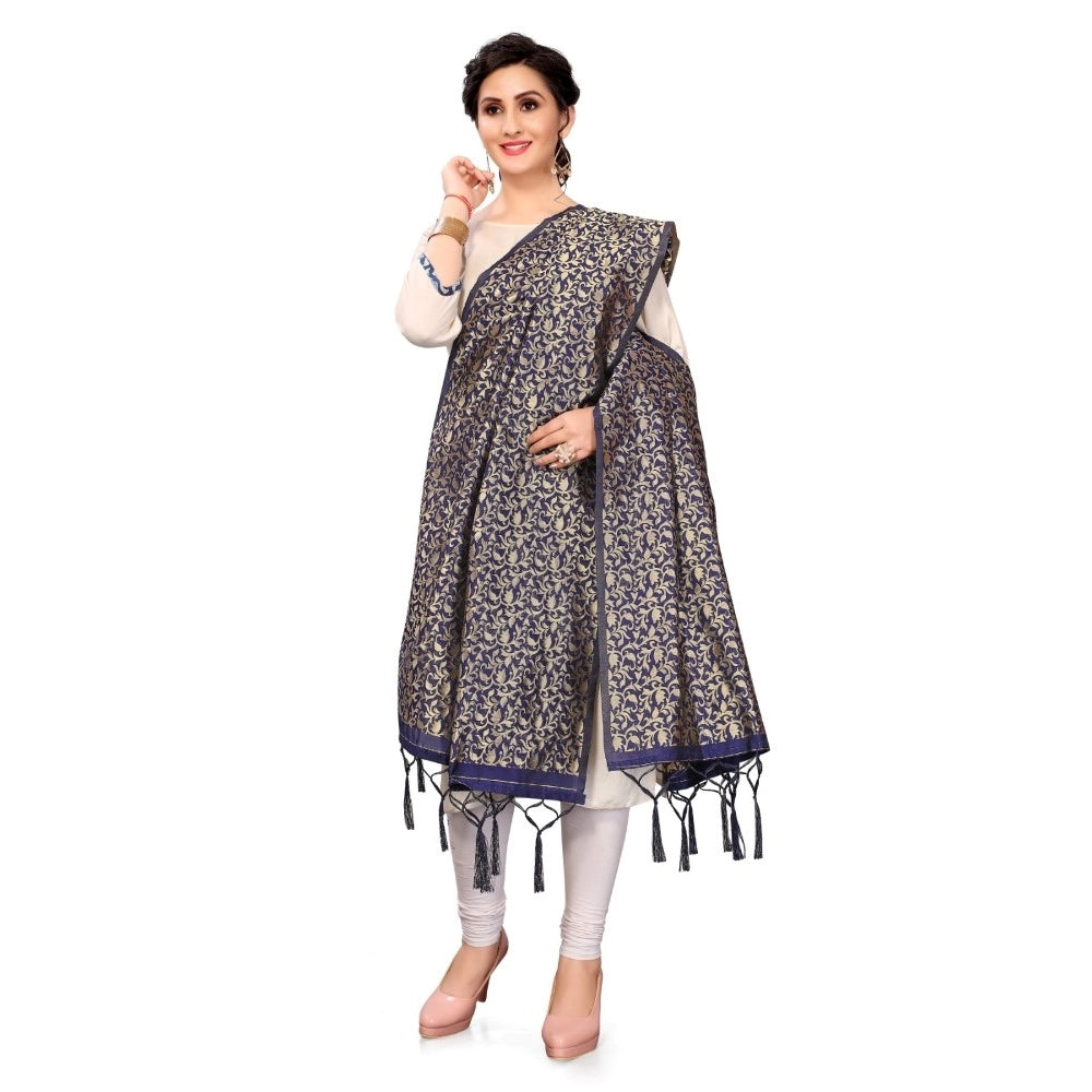 Pretty Women's Silk Pure weaving Work Duppatta