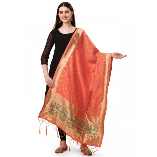 Sensational Women's Silk Pure Zari weaving Duppatta