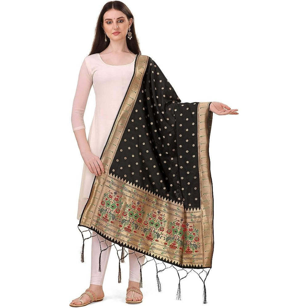 Adorable Women's Silk Pure Zari weaving Duppatta