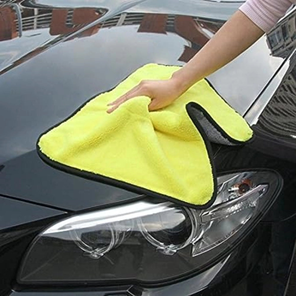 Stylish Microfiber Cloth Yellow And Black