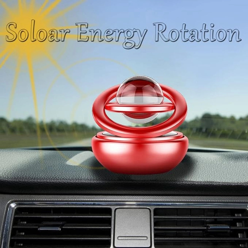 Elegant Solar Power Rotating Design Organic Fragrance Air Freshener Perfume With Perfume Tablets