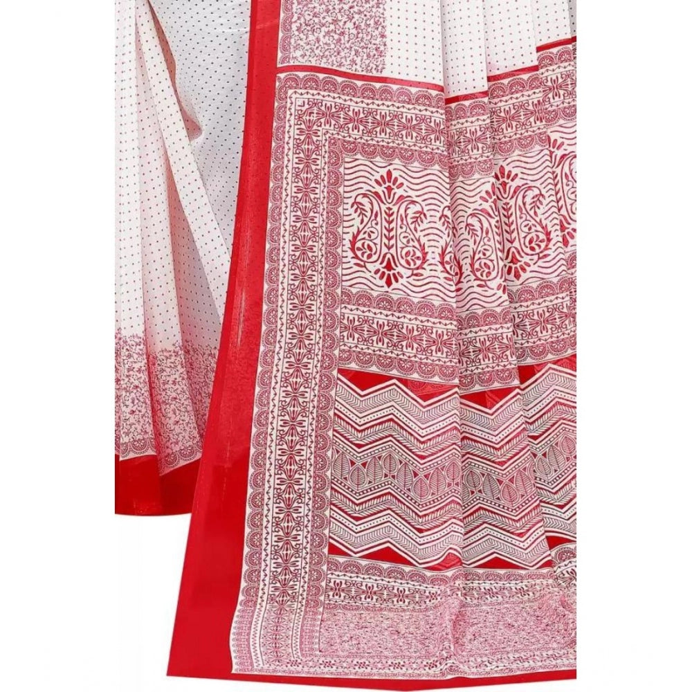 Superior Georgette Printed Saree With Blouse piece