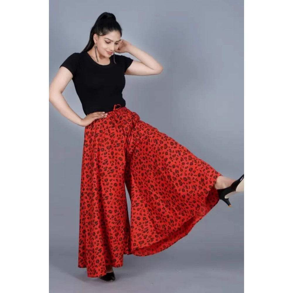 Fashionable Cotton Printed Elastic Palazzo Pant