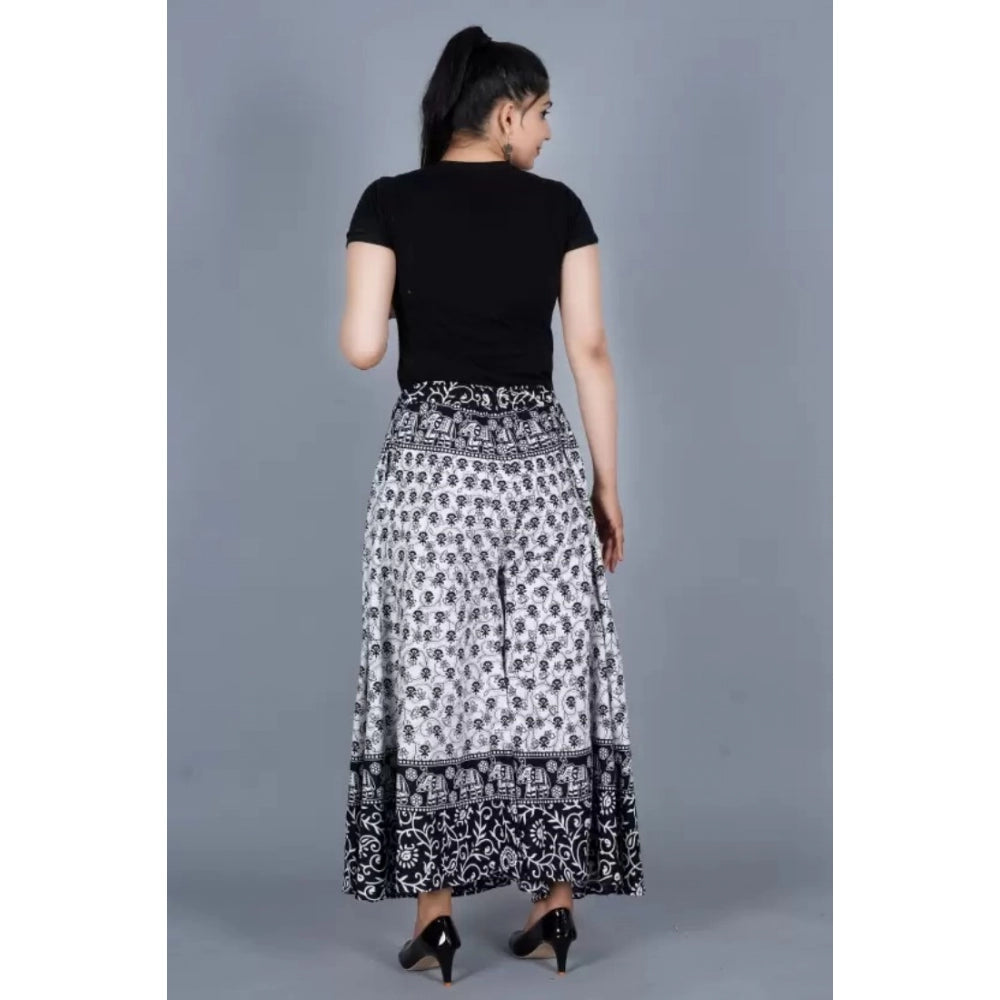 Alluring Cotton Jaipur Printed Elastic Palazzo Pant