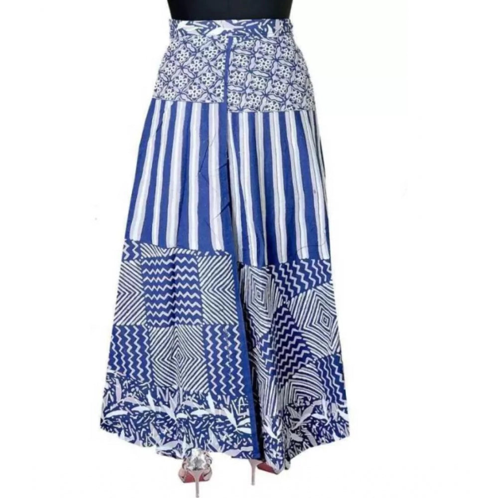 Alluring Cotton Printed Wrap Around Maxi Skirt