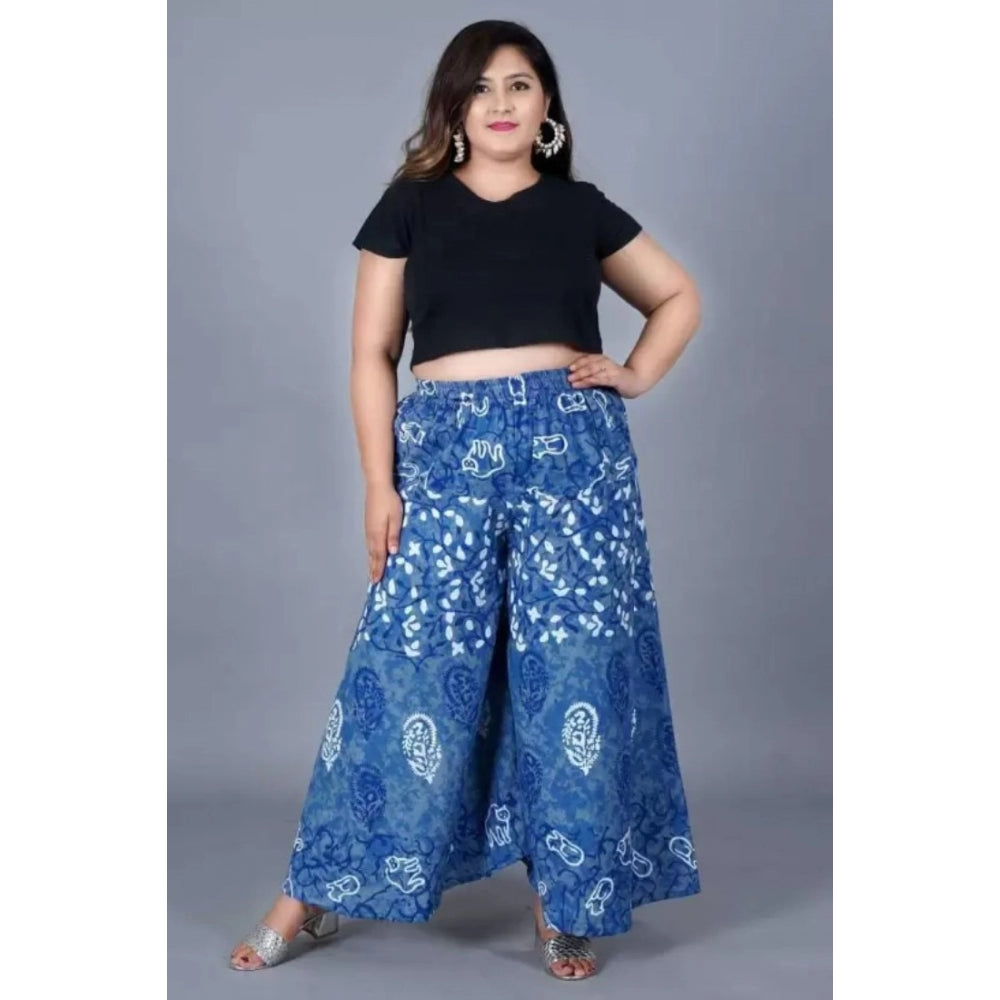 Alluring Cotton Printed Elastic Palazzo Pant