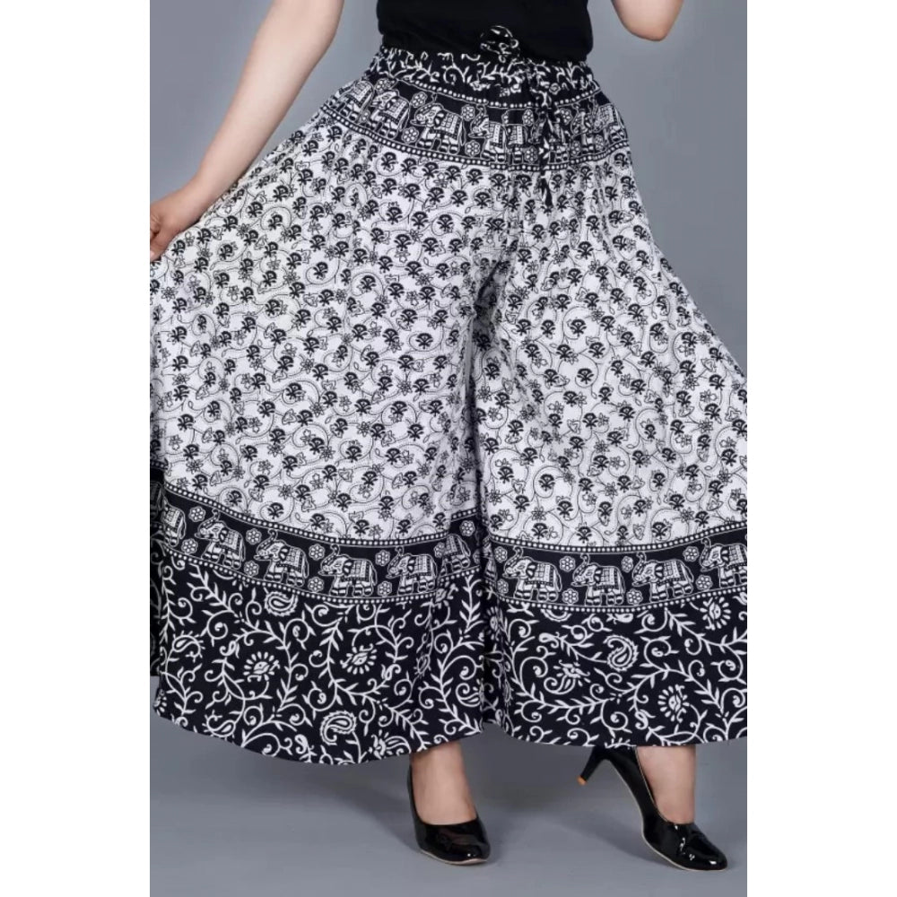 Alluring Cotton Jaipur Printed Elastic Palazzo Pant