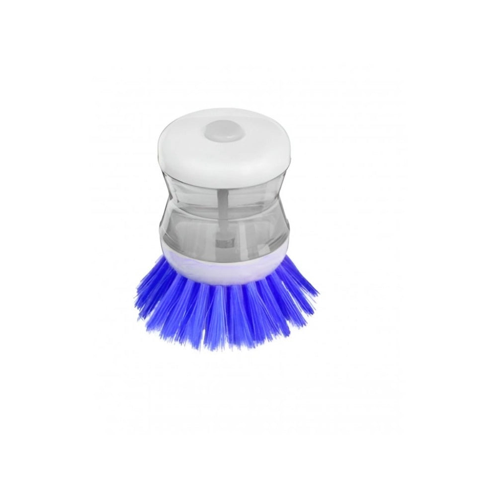 Sensational Pack Of 2 Plastic Wash Basin Brush Cleaner With Liquid Soap Dispenser