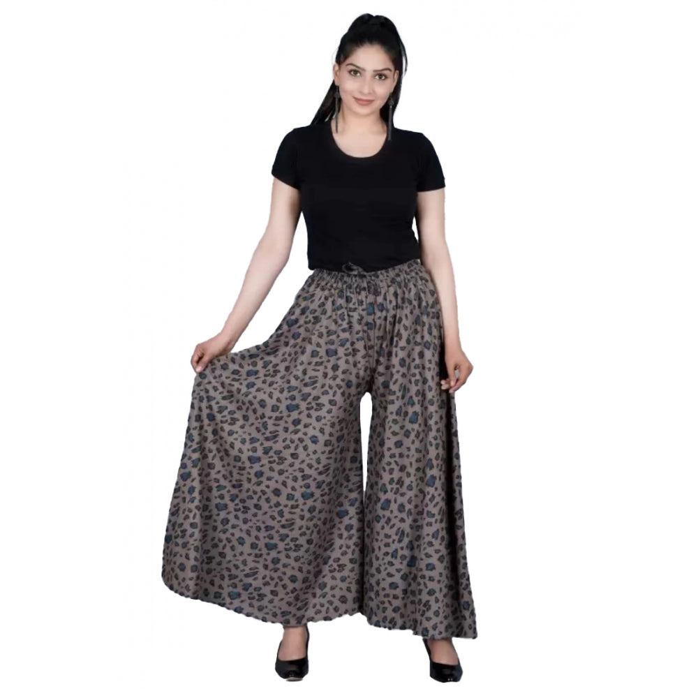 Fashionable Cotton Printed Elastic Palazzo Pant