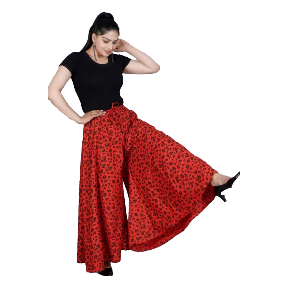 Fashionable Cotton Printed Elastic Palazzo Pant