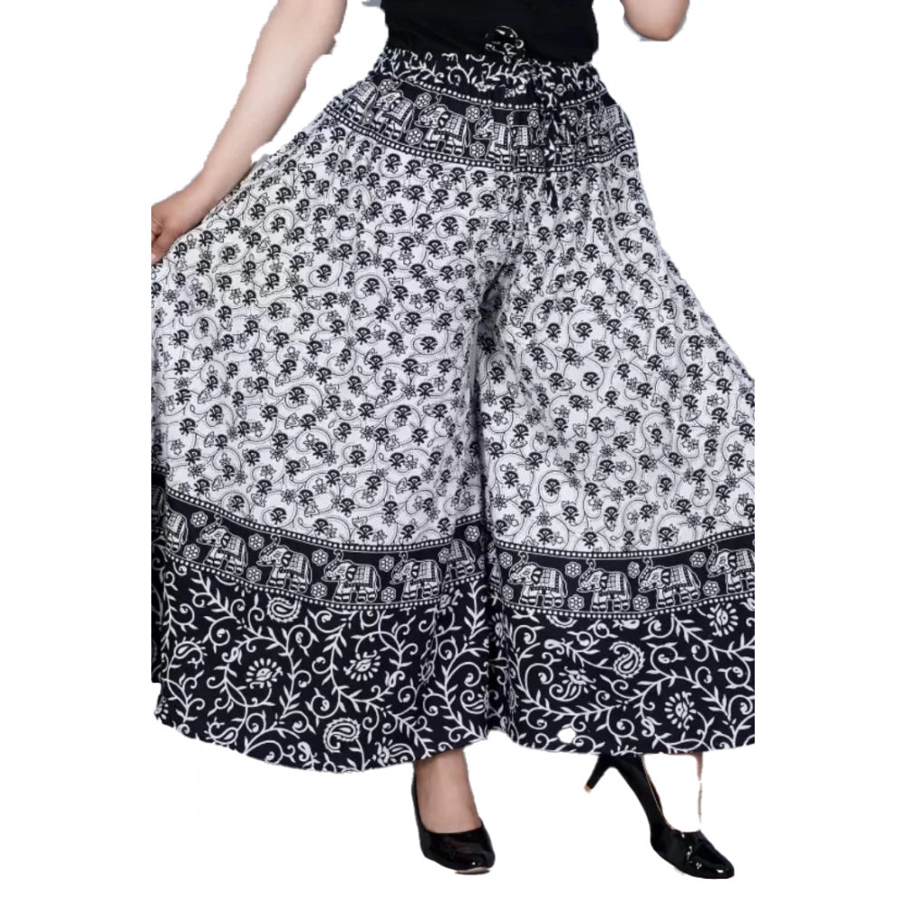 Alluring Cotton Jaipur Printed Elastic Palazzo Pant