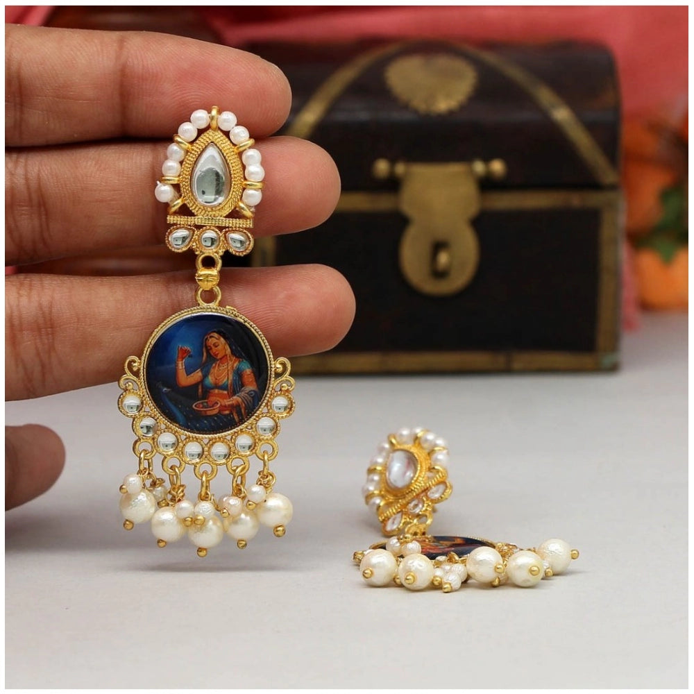 Fabulous Multi Color Kundan Kundan Earrings