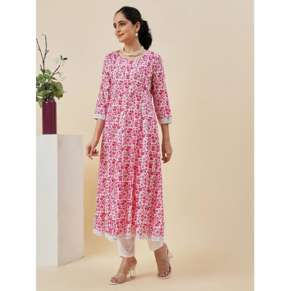 Casual Printed Cotton Kurta Set