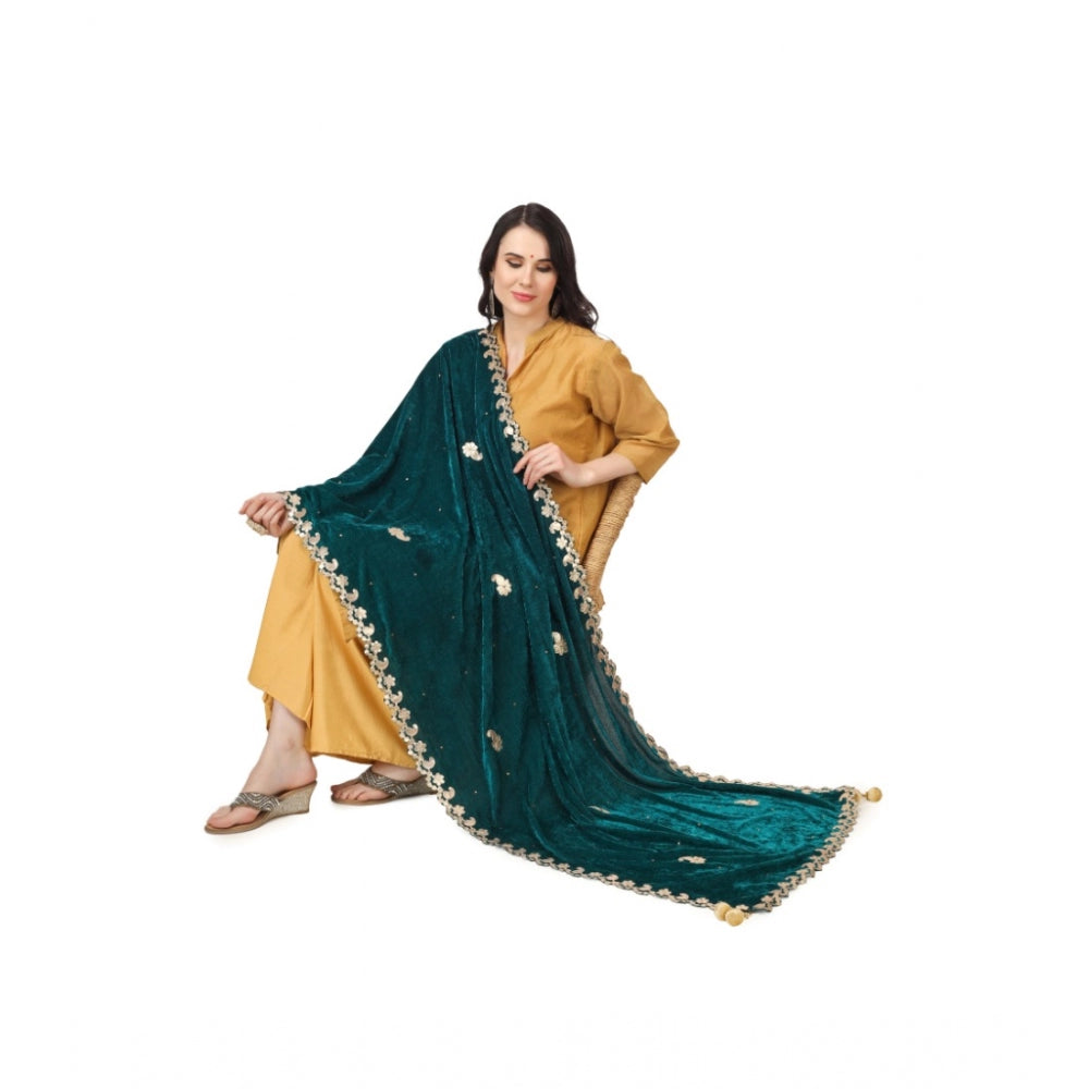 Alluring Women's Velvet Gotta Patti Dupatta