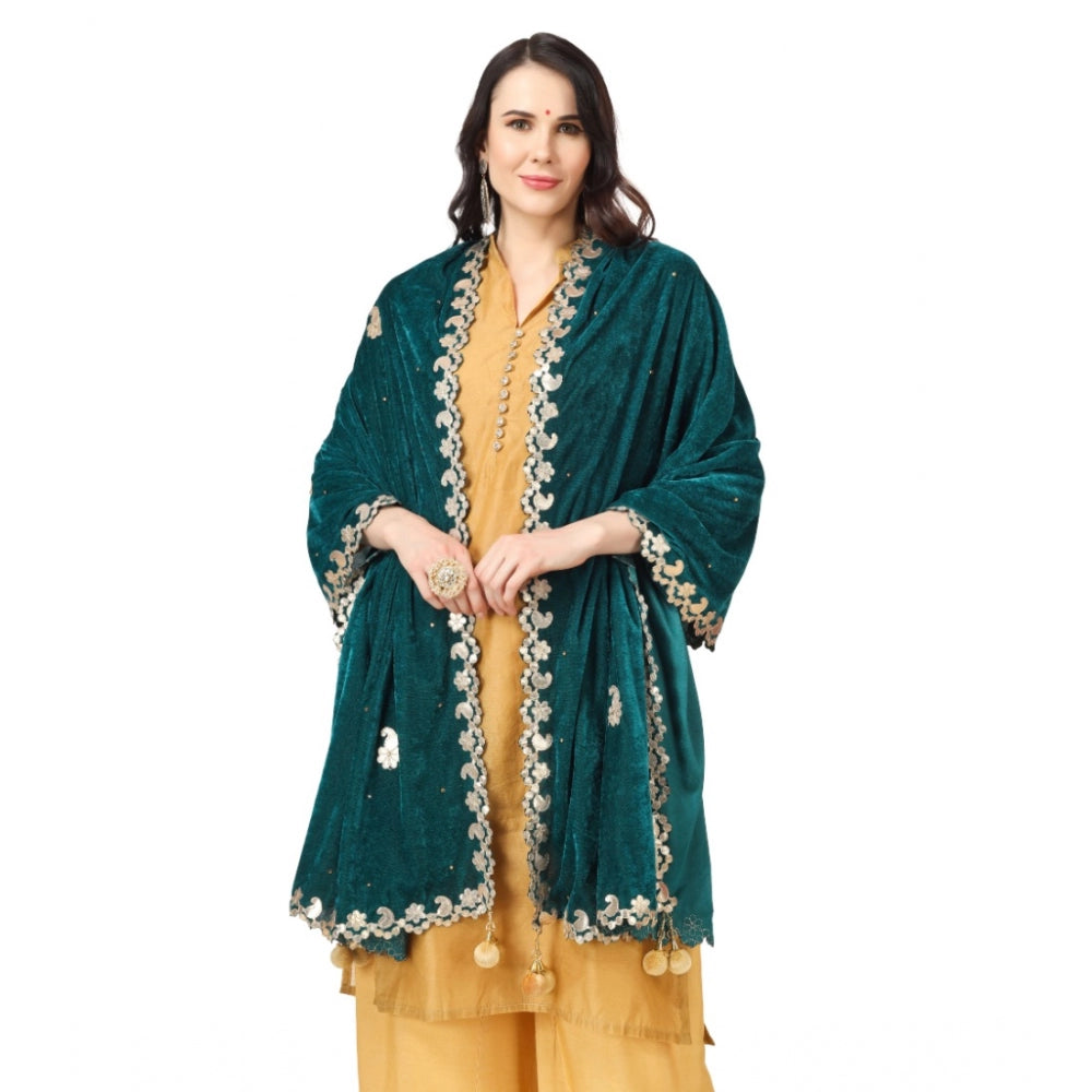 Alluring Women's Velvet Gotta Patti Dupatta