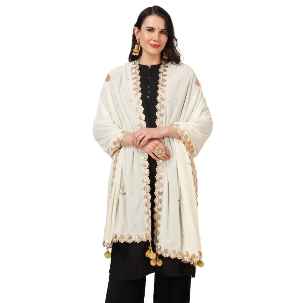 Alluring Women's Velvet Gotta Patti Dupatta