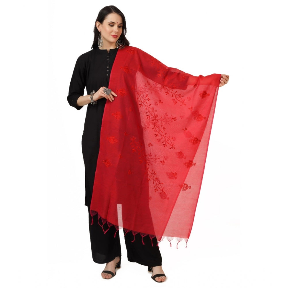 Stunning Women's Cotton Embroidered Dupatta