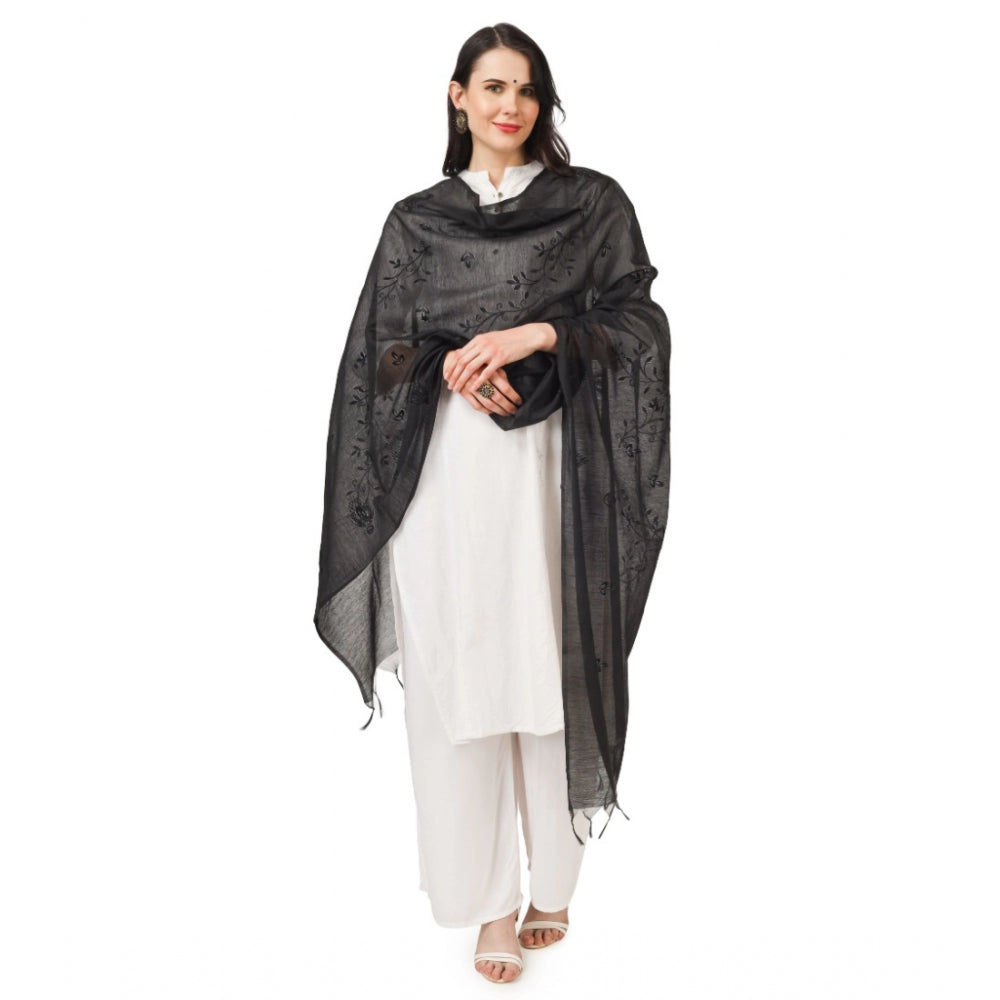 Designer Women's Cotton Embroidered Dupatta