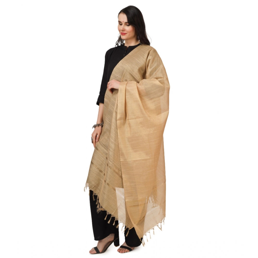 Attractive Women's Chanderi Solid Dupatta