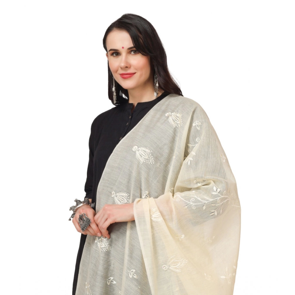 Designer Women's Cotton Embroidered Dupatta