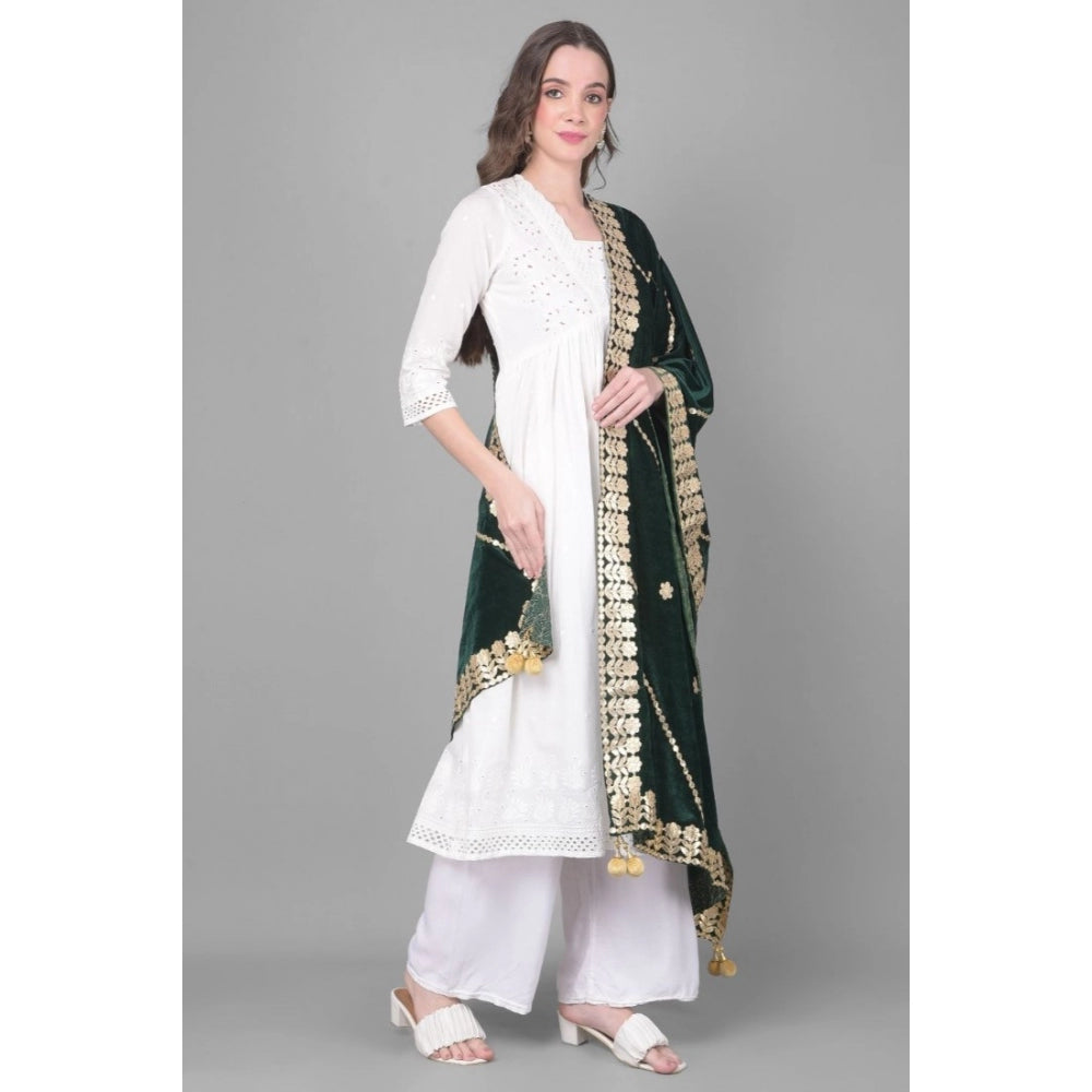 Alluring Women's Velvet Gotta Patti Dupatta