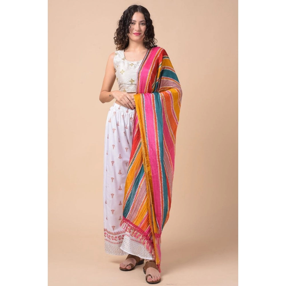 Graceful Women's Chanderi Printed Dupatta