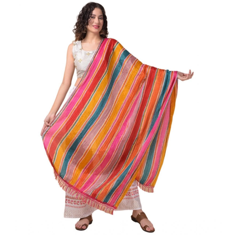 Graceful Women's Chanderi Printed Dupatta