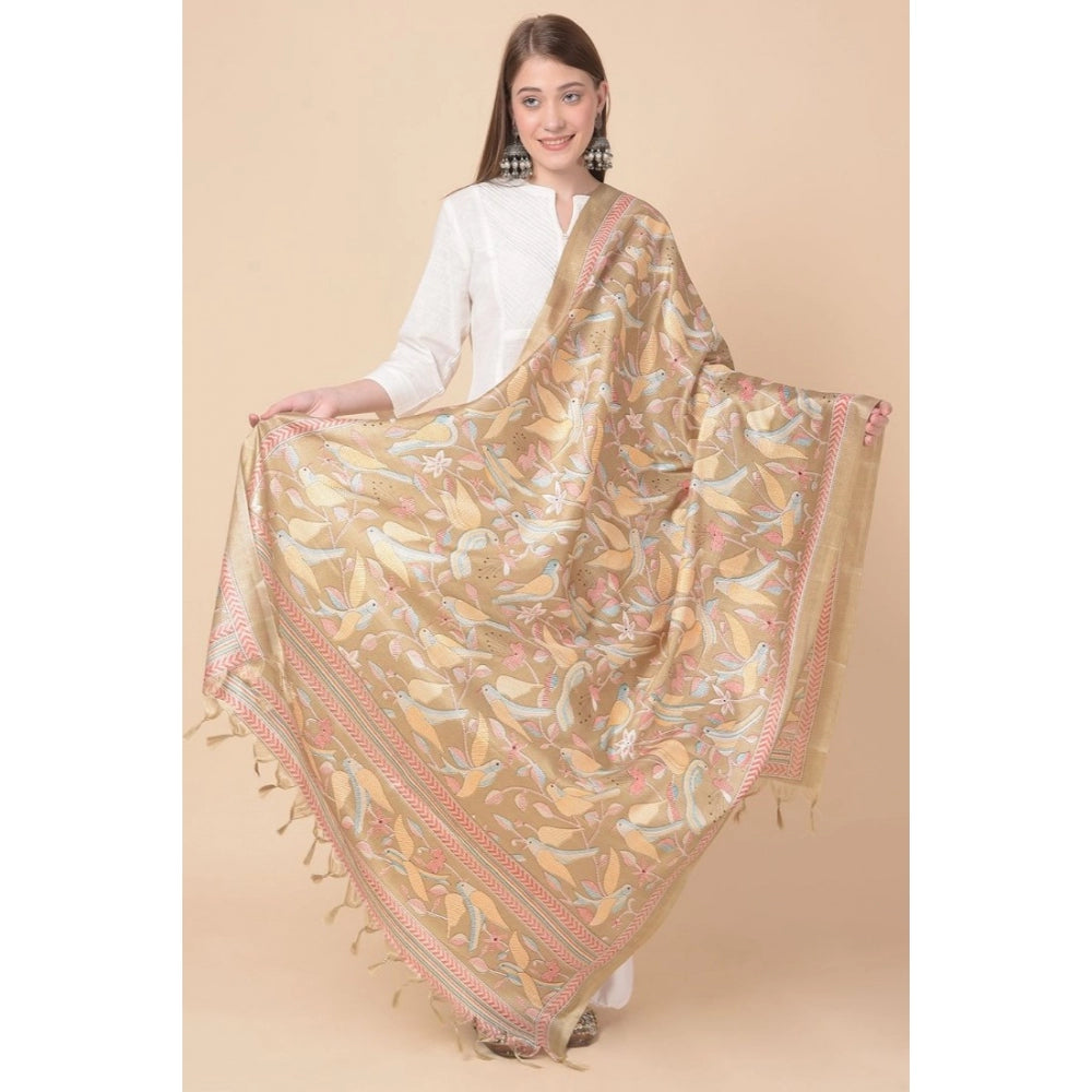 Wonderful Women's Art Silk Printed Dupatta