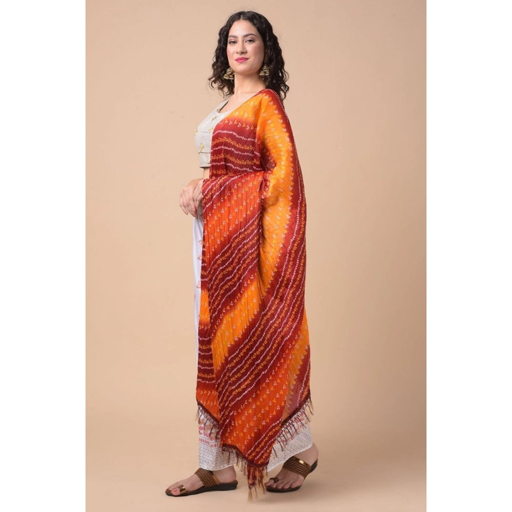 Graceful Women's Chanderi Printed Dupatta