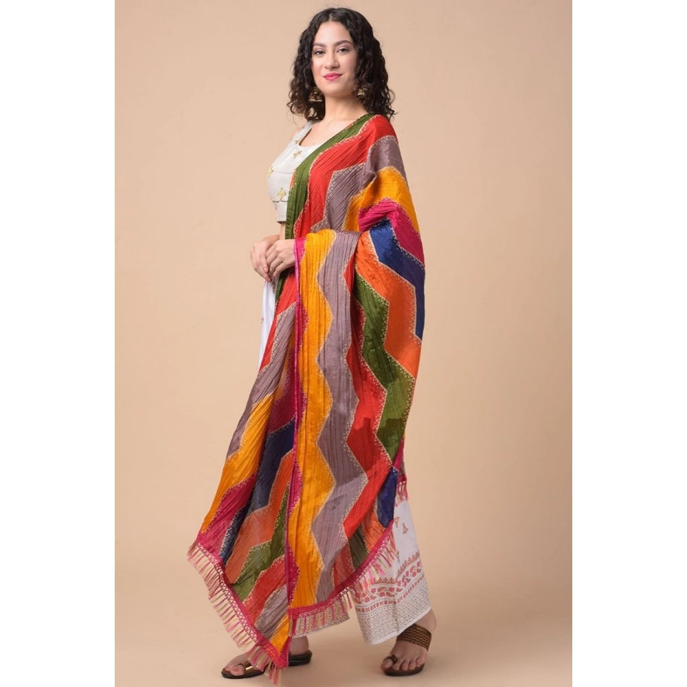 Graceful Women's Chanderi Printed Dupatta