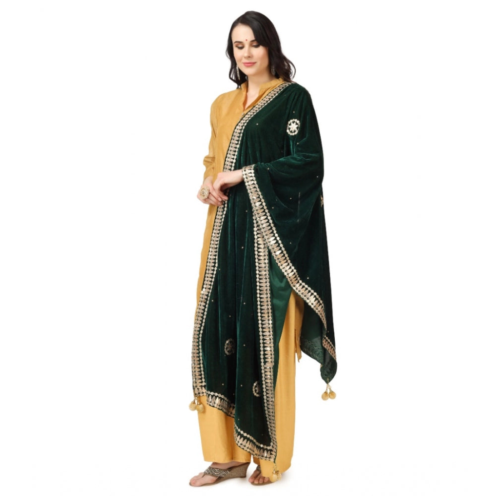 Alluring Women's Velvet Gotta Patti Dupatta